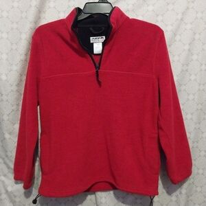 Alpine Tek Red Fleece Half Zip Pullover